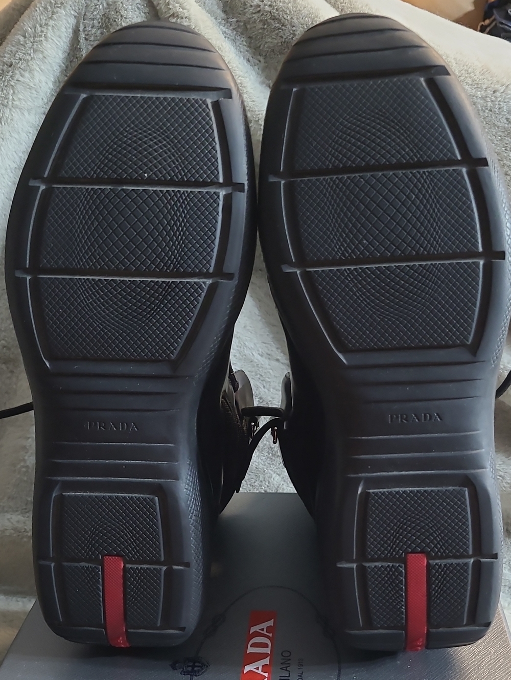 Prada Punta Ala High Top Sneakers Mens 12 - Picture 3 of 9